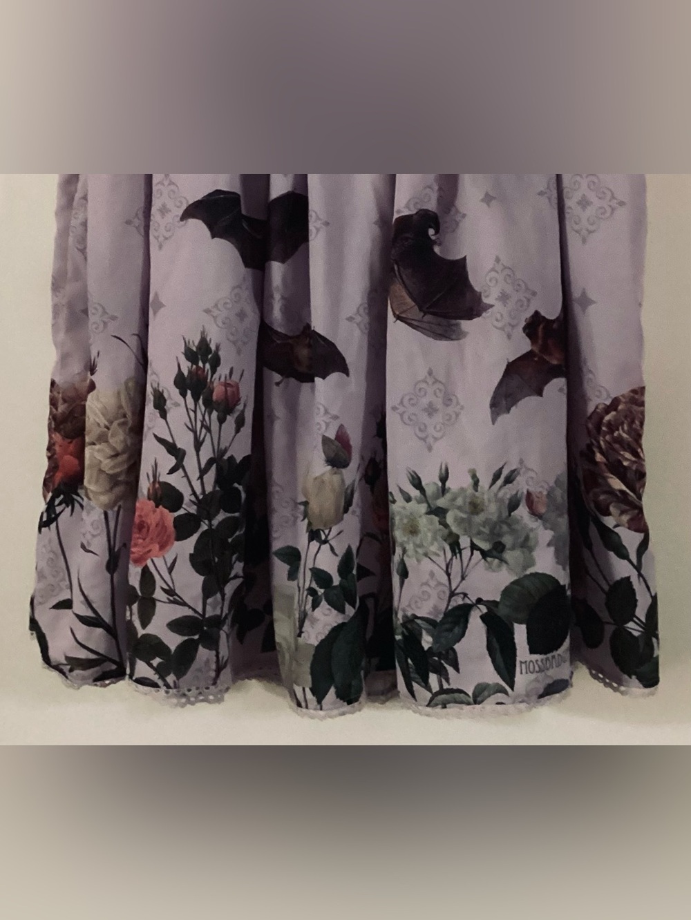Mossbadger Chiropteran Garden/Bat Skirt - Short - Lavender - Size 16 - Rare - Picture 8 of 10